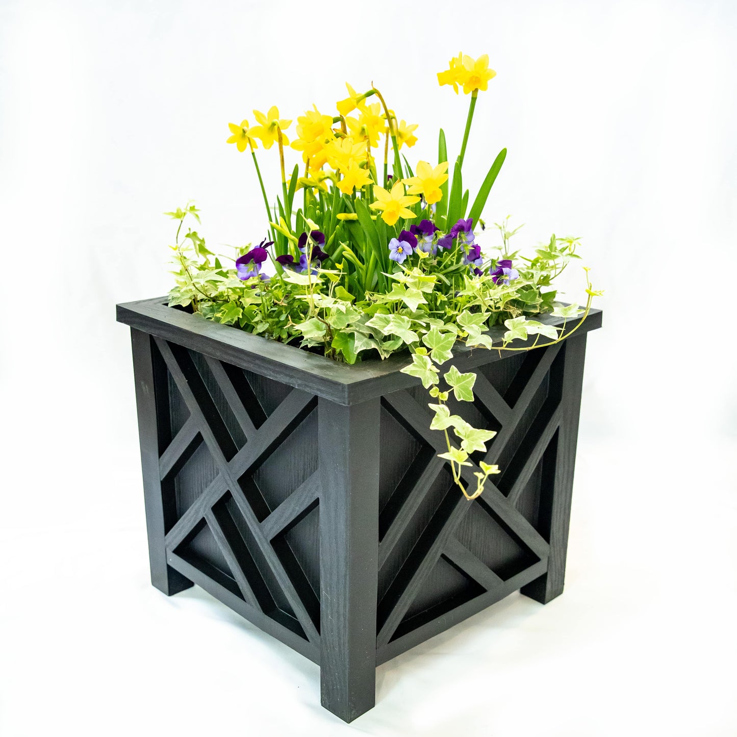 14.75 inch Square Chippendale Planter