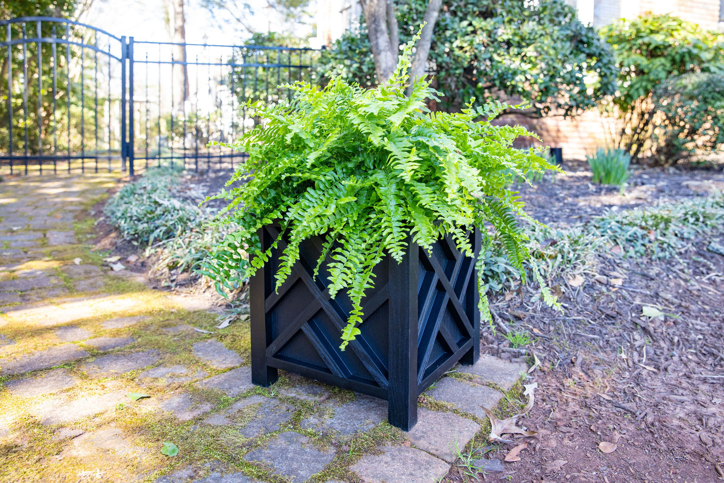 14.75 inch Square Chippendale Planter