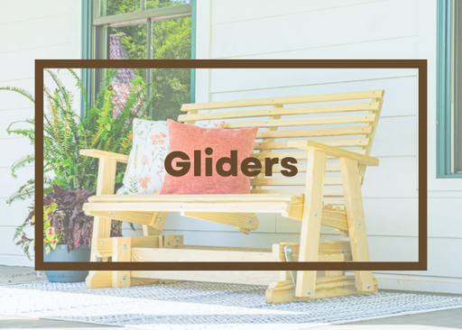 Solid Wood Outdoor Rocking Bench or Glider