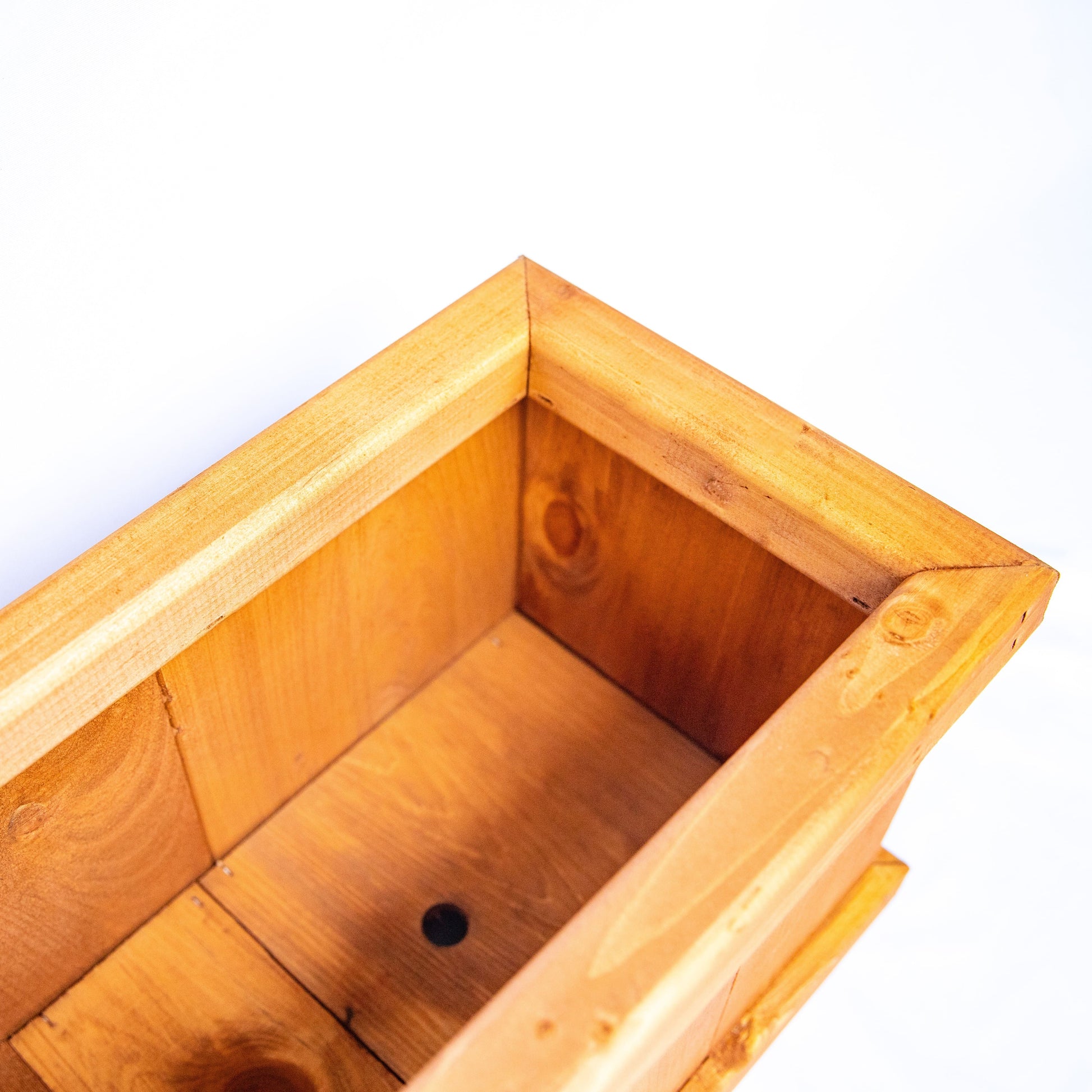 small wooden box planters 28-inch Wooden Planter – Palmetto Craft