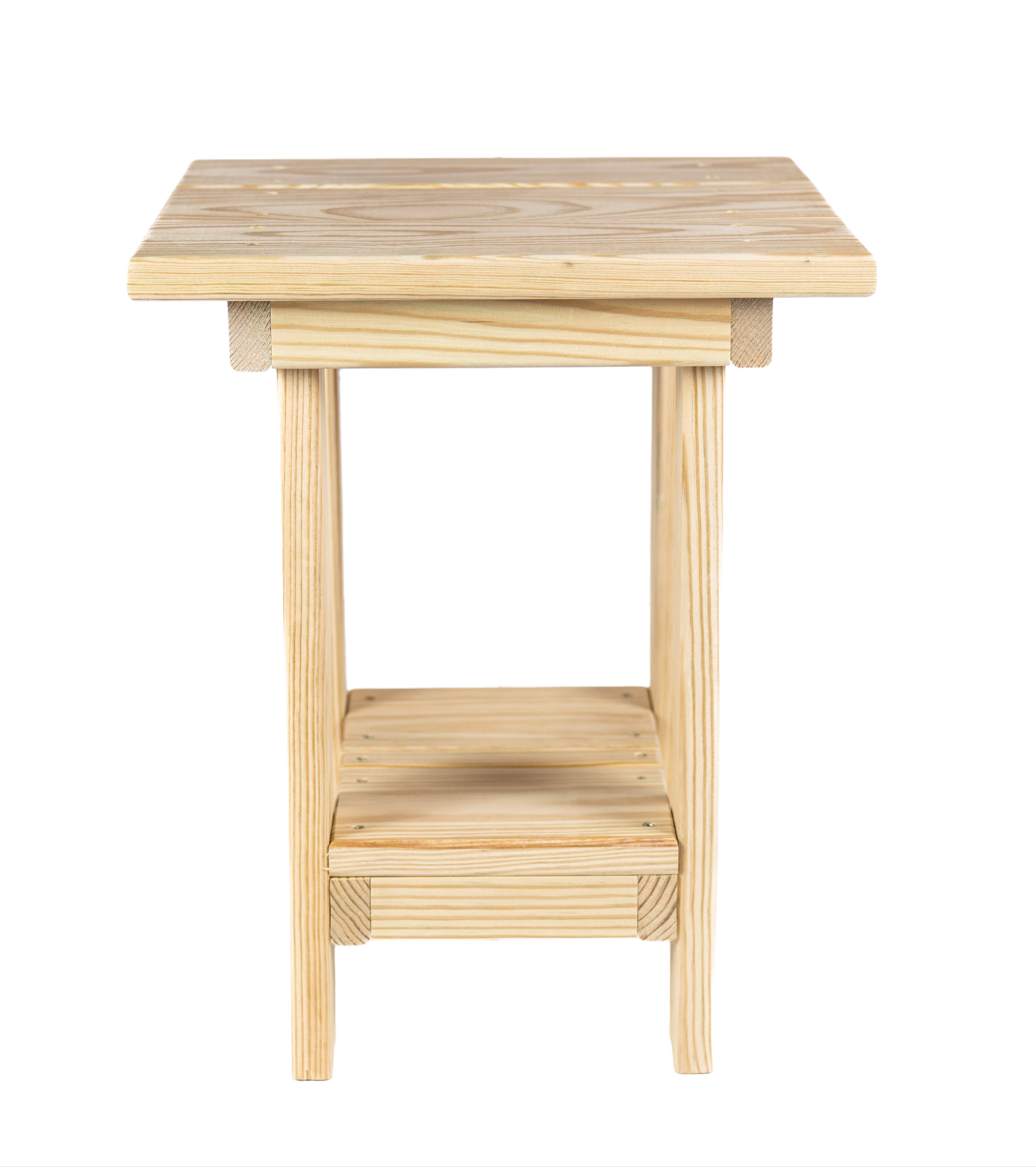 Capers Solid Pine Outdoor Side Table — Palmetto Craft