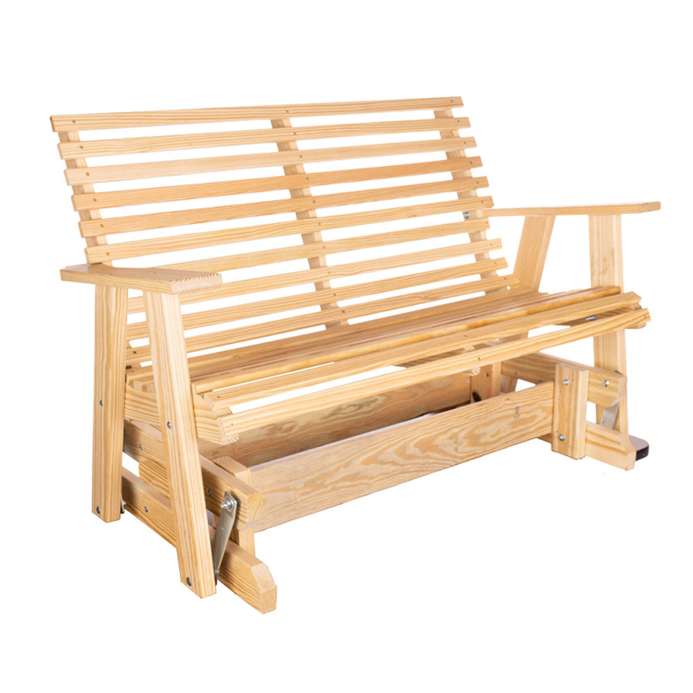 Solid Pine Wood Outdoor Rocking Bench or Glider