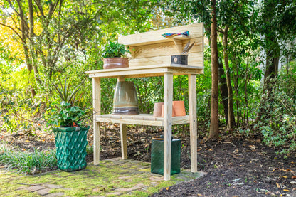 Solid Wood Outdoor Gardening Table