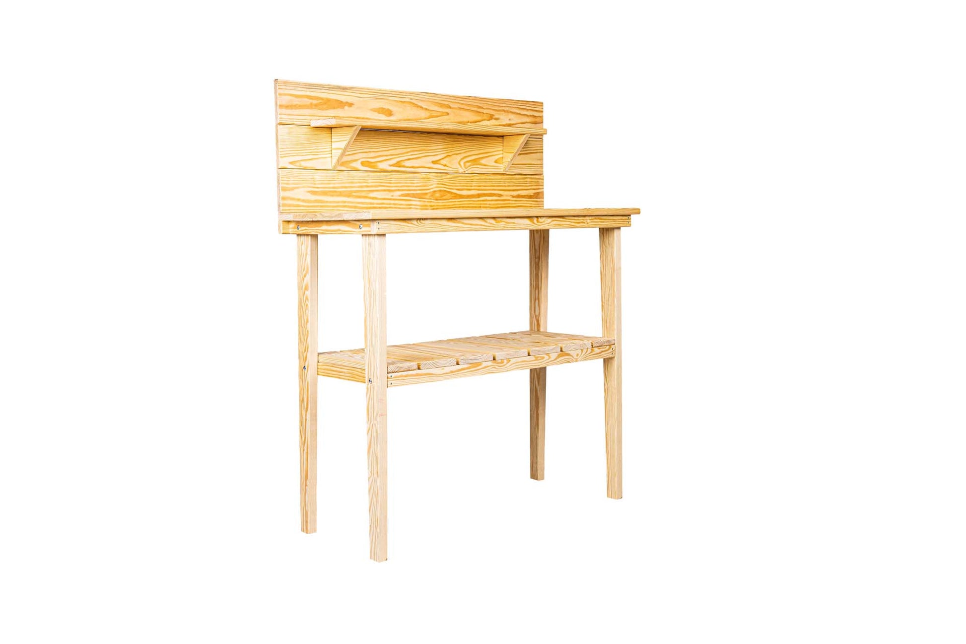 Solid Wood Outdoor Entertaining Food and Drink Table
