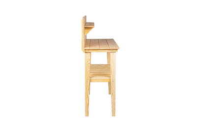 Solid Wood Outdoor Entertaining Food and Drink Table